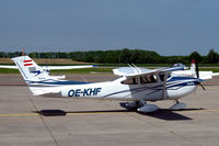 OE-KHF @ EHLE - Austrian Cessna T182T parked at Lelystad, the Netherlands.