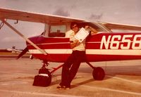 N6587S @ VRB - Johnnie McCoy - I Took my training and check flight in this little plane in Vero Beach, Florida - 1978 - by friend