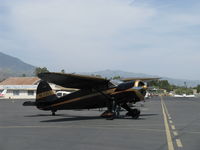 N69357 @ SZP - 1944 Stinson V-77 by Vultee Aviation, Lycoming R-680-13 per engine data plate, 9 cylinder 300 Hp radial, loading - by Doug Robertson