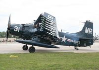 N62466 @ YIP - EA-1E Skyraider at Thunder Over Michigan - by Florida Metal