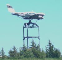 N605AF @ NA - Found N605AF mounted nicely checking wind direction in Northwestern SD. Very cool, moved smoothly on it's pedestal with props turning from wind-WOW! - by Lt  J G Feiler