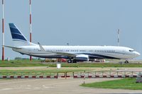 VP-CEC @ EGSH - Now Boeing 737-9HWER - by keithnewsome