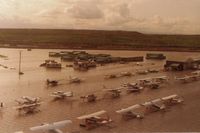 N8059X @ Q59 - 59X-middle row between champ & cherokee-at the Fremont airport(temporary sea plane base) in 1983. Did not have to pay extra for the water!