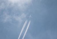 VH-OEE - Qantas 747-400 flying LAX to LHR over Livonia Michigan - by Florida Metal