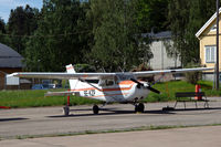 SE-KZP @ ESOW - Cessna F172P of Stockholms Flygklubb parked at Västerås Hässlö airport, Sweden