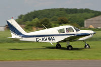 G-AVWA @ EGBR - Piper PA-28-140 Cherokee at The Real Aeroplane Club's Biplane and Open Cockpit Fly-In, Breighton Airfield, June 1st 2014. - by Malcolm Clarke