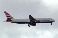 G-BZHC @ EGLL - Boeing 767-336ER [29232] Heathrow~G 28/08/2011. On approach 27L.