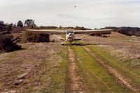 N9078E - 78E after landing on private strip (now closed due in part to a fatal C150 crash) in central calif. around 1994. There were many strips like this in the Mt Hamilton area,most of which are now closed.This strip is now part of Henry Coe state park.