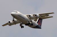 OO-DWH @ EGLL - OO-DWH   BAe 146-RJ100 [E3340] (Brussels Airlines) Home~G 20/05/2010. On approach 27R.