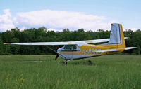 N4868D @ KFWN - No, this photo is not askew; that is the angle of this 1958 aircraft, as I saw her at Sussex Airport, NJ.  Tires were flat, as well.  I last spotted this aircraft seven years ago in Kutztown, PA; she looked a lot healthier then. - by Daniel L. Berek