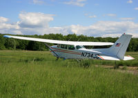 N734JS @ KFWN - Nice, clean 1977-build Skyhawk at Sussex Airport, NJ. - by Daniel L. Berek