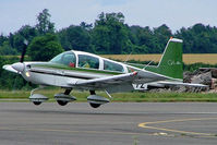 G-BPIZ @ EGBP - Grumman American AA-5B Tiger [AA5B-1154] Kemble~G 11/07/2004 - by Ray Barber
