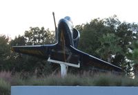 149563 @ PNS - Blue Angels A-4 Skyhawk in front of Pensacola Airport