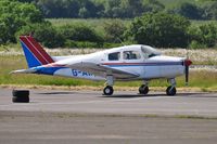 G-AWTS @ EGFH - Resident Beech 19A Musketeer Sport III. Previously registered OO-BGN. - by Roger Winser