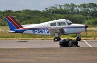 G-AWTS @ EGFH - Resident Beech 19A Musketeer Sport III. Previously registered OO-BGN. - by Roger Winser