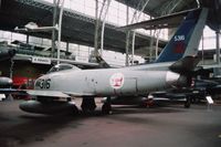 5316 - Rear view of Portuguese F-86F-35-NA (US serial 52-5242) preserved in Belgian Musée Royal de l'Armée. - by J-F GUEGUIN