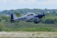 G-RVJW @ EGFH - Visiting Vans RV-4 departing Runway 10. - by Roger Winser