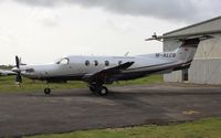 M-ALCB @ EGHH - At Pilatus Centre - by John Coates
