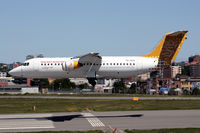 SE-DSO @ ESSB - On short final for runway 30 in gusty crosswind.