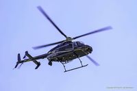 N165SP - State Police helicopter flies over Brecknock Park, Camden, Delaware, after participating in Safe Summer Day activities. - by M. Lee Derrickson