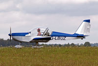 G-LBUZ @ EGBP - Evektor EV-97A Eurostar [PFA 315-14425] Kemble~G 19/08/2006 - by Ray Barber