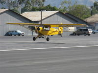 N23266 @ SZP - 1939 Piper J3C-65 CUB, Continental A&C65 65 Hp, landing Rwy 22 - by Doug Robertson