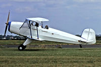 G-BHPL @ EGTC - CASA 1.131E Jungmann [1058] Cranfield~G 05/07/1981. From a slide. - by Ray Barber