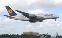 D-AIMC @ MIA - Lufthansa A380 - by Florida Metal