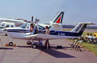 EI-BHU @ EGLF - Beech 77 Skipper [WA-78] Farnborough~G 06/09/1980. From a slide. - by Ray Barber