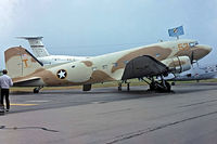 N53ST @ EGVA - Douglas DC-3C-47A-20-DL Skytrain [9380] RAF Fairford~G 13/07/1985. From a slide. - by Ray Barber