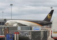 N328UP @ EGSS - Cargo apron - by John Coates