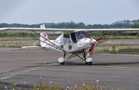 G-RACK @ EGFH - Visiting Ikarus C42. - by Roger Winser