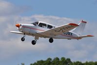 G-CDMX @ EGFH - Visiting Cherokee Warior II departing Runway 22. Previously registered PH-SBY. - by Roger Winser