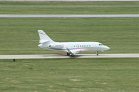 N497DC @ KDPA - Photographed from the control tower.  Taxiing to Rwy 2L