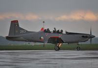 263 @ EGVA - RIAT arrival at a wet dusk - by John Coates