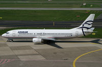 SX-BLM @ EDDL - Boeing 737-400 Aegean Cronus Airlines - by Triple777