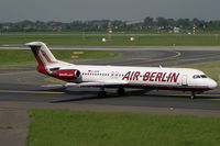 D-AGPK @ EDDL - Fokker 100 Air Berlin