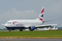 G-GBTB @ EGSH - Just landed on a stormy afternoon. - by Graham Reeve