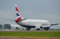 G-GBTB @ EGSH - Just landed on a stormy afternoon. - by Graham Reeve
