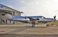 M-BISA @ EGHH - At Pilatus Centre - by John Coates