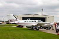 N318AA @ KIOW - Displayed at the air show.  Air Ambulance - by Glenn E. Chatfield