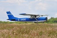 G-AXGG @ EGFH - Visiting Reims/Cessna F150J. - by Roger Winser