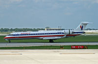 N520DC @ KORD - An American Eagle CRJ negotiates the labyrinth of taxyways at O'Hare. - by Daniel L. Berek