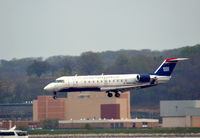 N457AW @ KDCA - Landing National Airport - by Ronald Barker