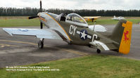 N551W @ EGBS - Mustang P51D, 'The Millie G' (N551W) at the Shobdon Food and Flying Festival on 28th June 2014.