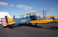 N53292 @ KRDG - A beautiful Stearman sits on the ramp at RDG during the World War II Weekend. - by Daniel L. Berek