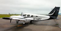 N74WT @ KAXN - Piper PA-34-220T Seneca on the line. - by Kreg Anderson