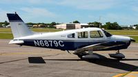 N6879C @ KAXN - Piper PA-28-161 Warrior at the fuel pumps. - by Kreg Anderson
