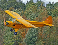 N4693S @ 4N1 - Lovely little 1944-vintage cub streaks past the woods at Greenwood Lake. - by Daniel L. Berek