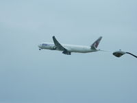 A7-BAF @ KPHL - Taking off on a rainy day at KPHL - by Tri-State Plane Spotting